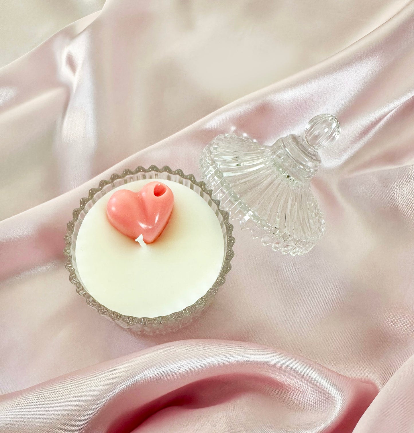 Vintage glass candle | soy wax candle | date night candle