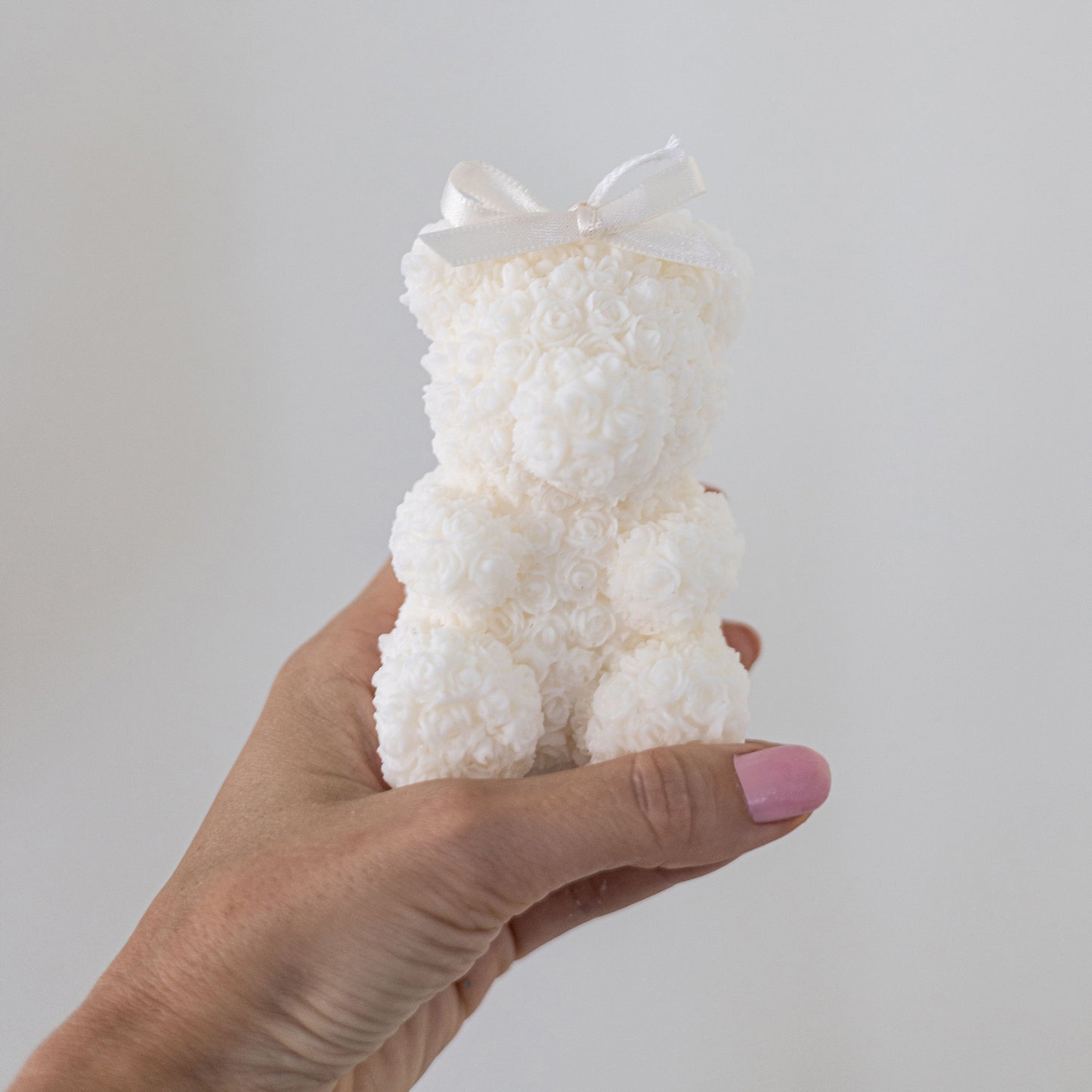 Flower Teddy Bear Candle