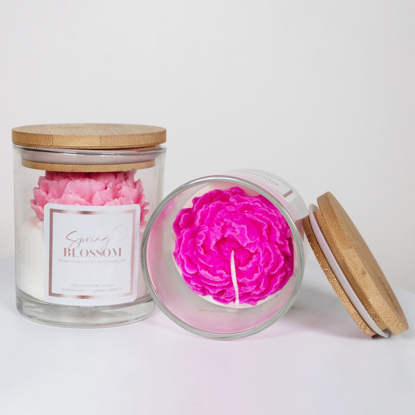 Spring blossom Peony Flavored Candle